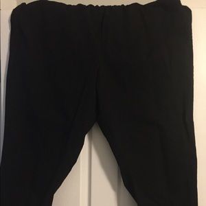 26W black stretch pants